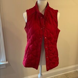 Chico's NWT Quilted Sleeveless Red Vest